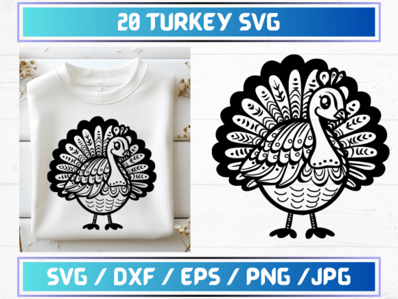 20 Turkey SVG: Premium Graphics for Seasonal Branding