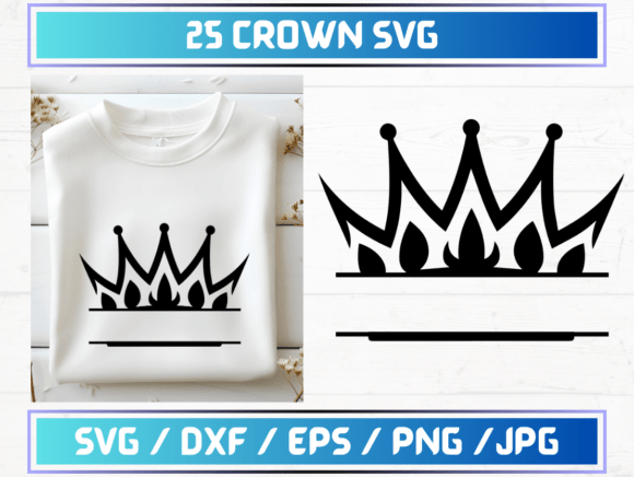 25 Crown SVG Files for Graphics and Graphic Templates