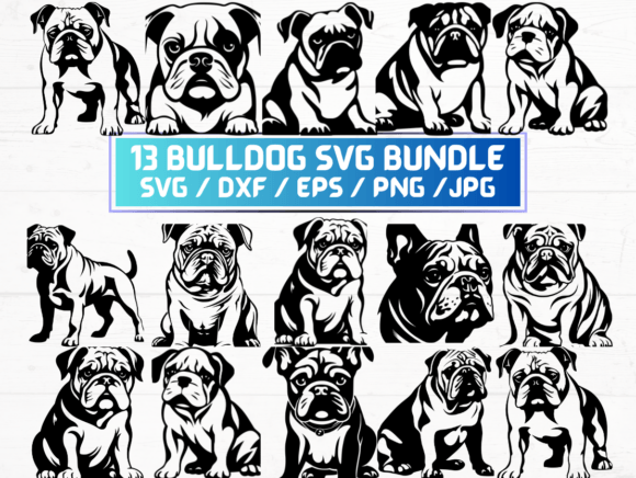 Bulldog SVG File: A Smart Graphics Choice for Crafts