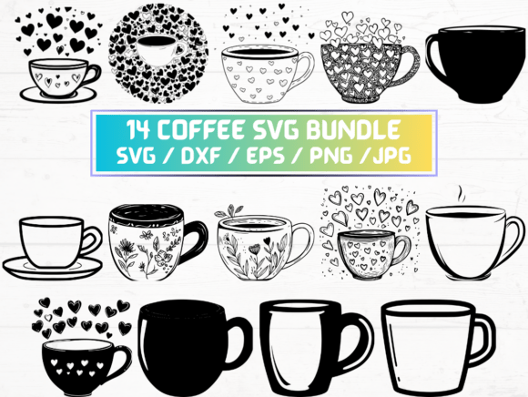 Coffee Silhouette Svg Review: A Versatile Graphics & Crafts Asset