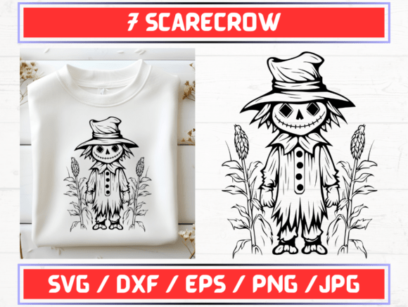 Scarecrow SVG. DXF. EPS. JPG. PNG for Graphics