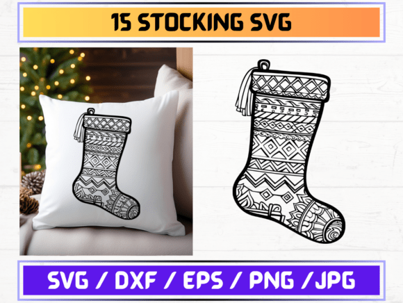 Stocking SVG Bundle: A Review for Graphics and Graphic Templates