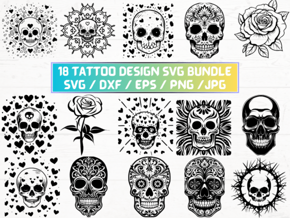 Tattoo Design Engraving Svg for Graphics and Crafts