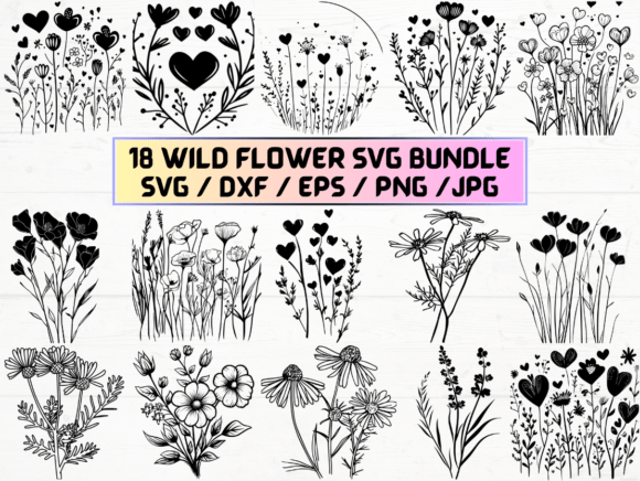 Wild Flower Svg Shirt: A Graphics & Crafts Asset for Modern Publishing