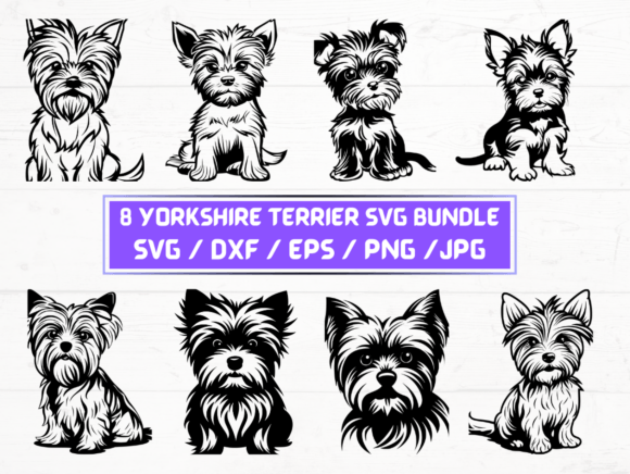 Yorkshire Terrier Svg File: Graphics for Crafts & Branding