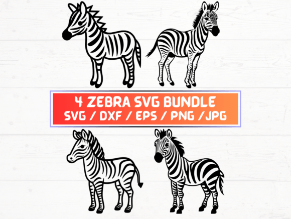 Zebra SVG Graphics for Modern Crafts and Branding